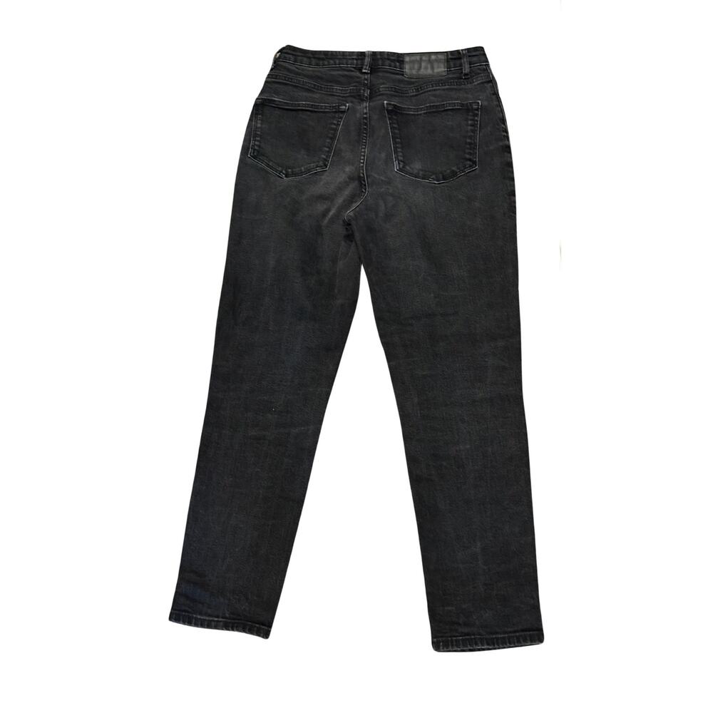 Frank and Oak Stevie Tapered Black Denim Jeans Size 28